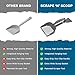 SCRAPE 'N' SCOOP Cat Litter Clump Remover with Sifter – Litter Box Scooper & Scraper 2 in 1 for Litter Tray, Potty, & Litter Pan - Animal Waste Cleaner Tool - Pet Accessories & Supplies - Grey