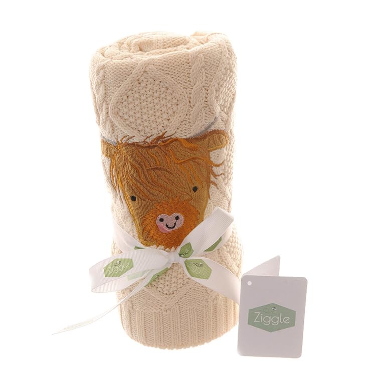Ziggle Baby Cotton Blanket, Natural Beige - Image 4