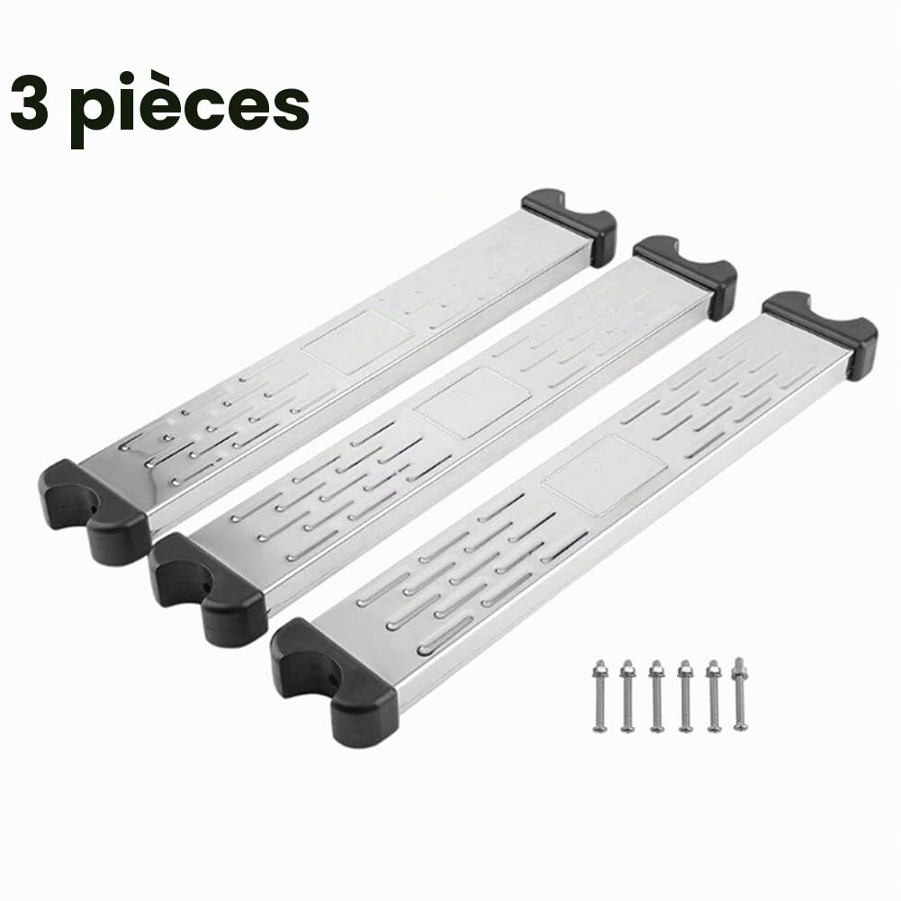 Piscine Échelle, Anti Dérapant Pédale, Durable Acier Inoxydable Équipement Eau Sports Échelon Étapes Escabeau W/Vis Fixations, Piscine Accessoires Outils