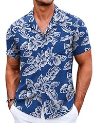 Floral White and Blue