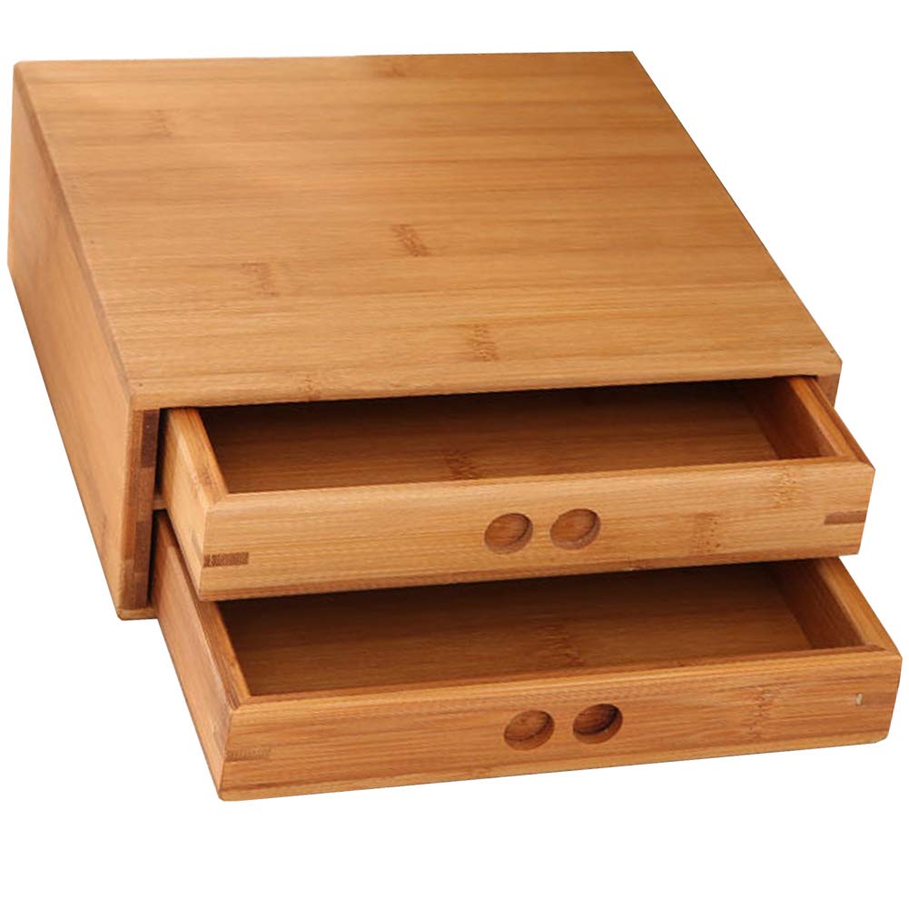 Plateau à thé en bambou coffret duo idéal pour amateurs d'infusions