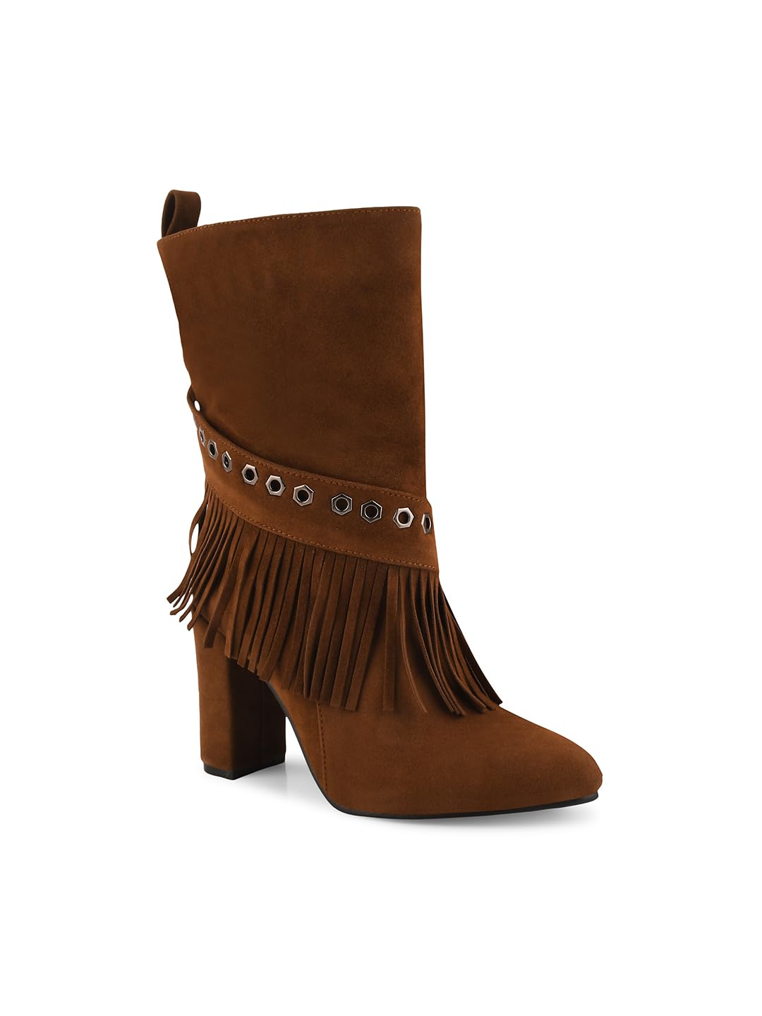 Shuz Touch Tan Fringe High Heel Boots (B0CNK8QD9L) Amazon Price History, Amazon Price Tracker