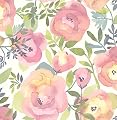 NuWallpaper Peachy Keen Peel and Stick Wallpaper, Pink Floral Removable Contact Paper for Walls, Self Adhesive Wall Covering for Bedroom Living Room Accent Wall