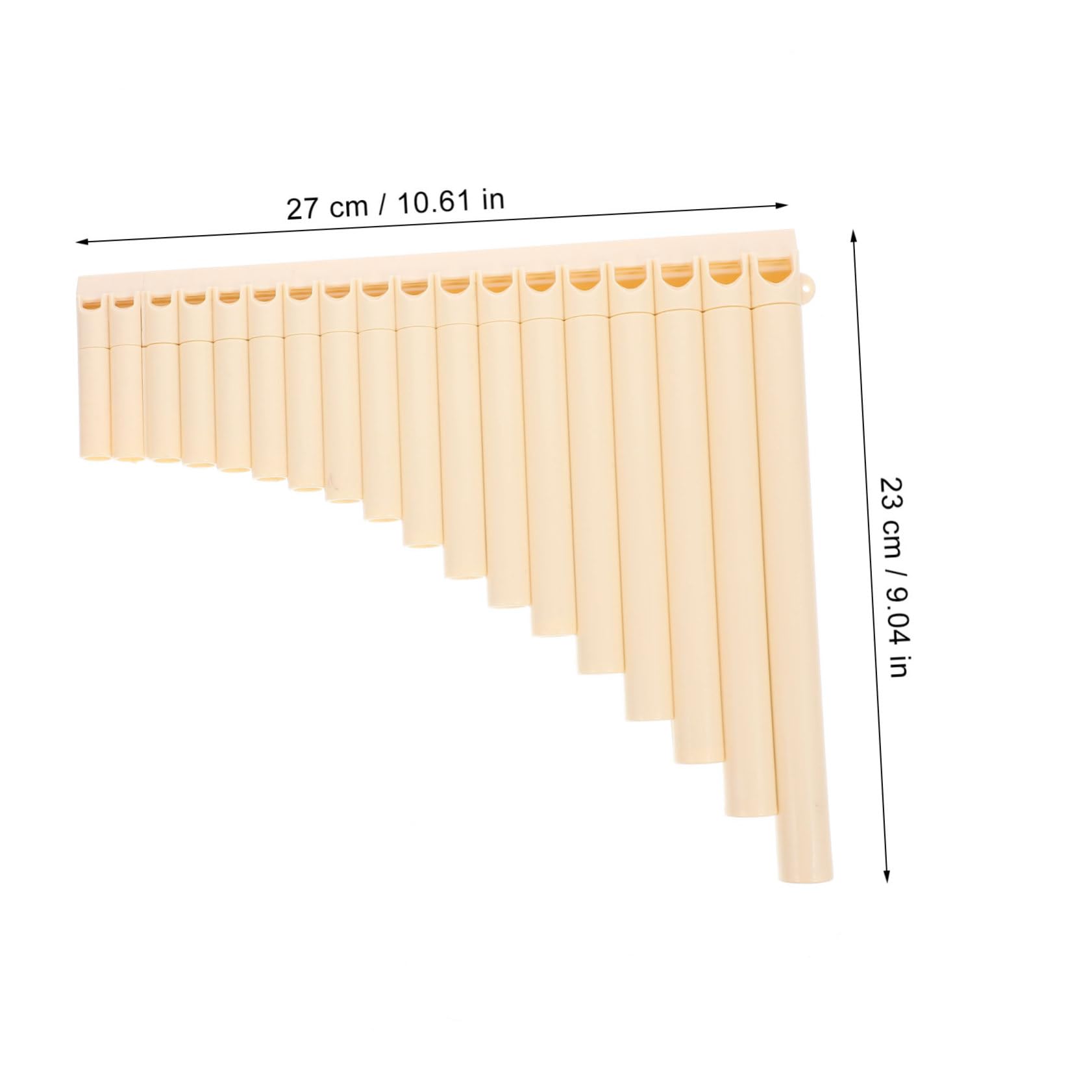 Garneck 1 Set Pipe Key Pan Flute Musical Instrument for Beginners Portable Educational Panpipes Durable Design for School Performance Sound
