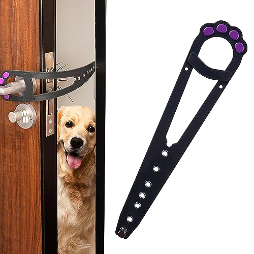 Cat Door Latch Holder Universal Door Strap Pets Alternative Door Locks Adjustable Pet Door Latch Interior for Letting Cats In Keeping Dog Out