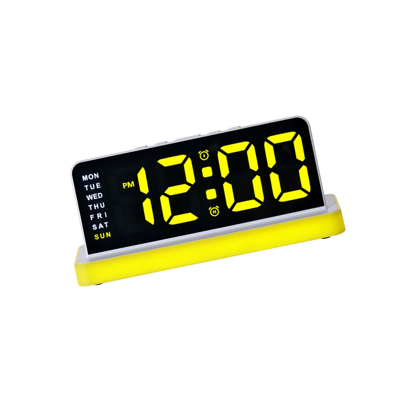 Bedside Digital Alarm Clock for Bedroom, Big Number LED Display with Soft Night Light for Sleep Routines Alarm Clock Bedside Led Night Light Weekday Display Large Number Bedroom Desk Sleep Routine Up
