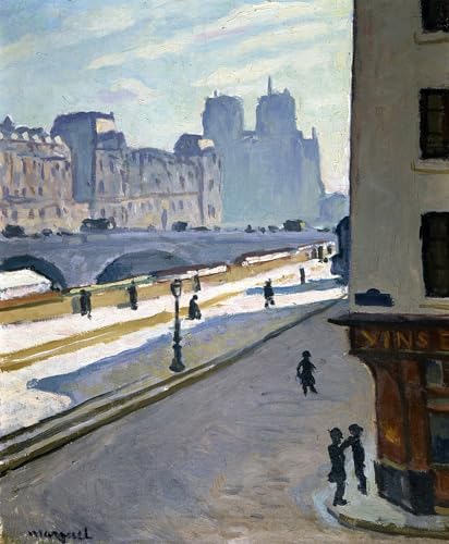 Cartel del lienzo Notre Dame di Albert Marquet, decoración artística de lona de 60x90cm