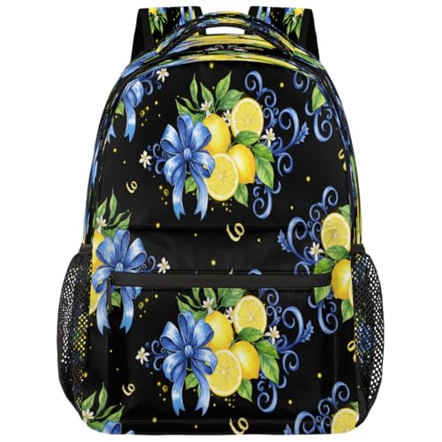 Mochila ligera de limón con compartimento acolchado para ordenador y espalda ergonómica