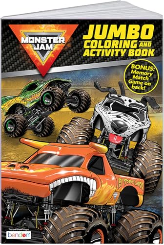 Bendon Monster Jam Activity Book | Monster Trucks | Officially Licensed (Jumbo)