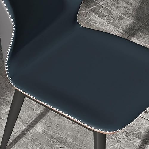 Miniatura 7 de Sillas de comedor, Sillas de comedor modernas de mediados de siglo Sillas de cocina tapizadas sin brazos, Sillas para comedor (naranja)