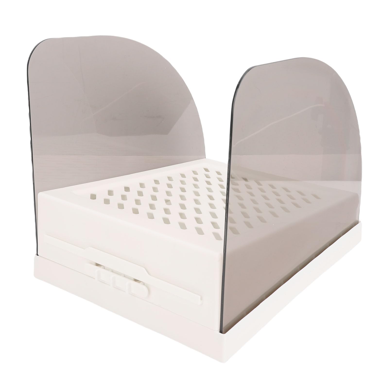 Katzentoilette Rampe, Einstellbare Höhe Erhöhte Katzentoilette Stufe Stuhl, Katzenstreu Rampe mit Schubladenleitungen für Kleine und ältere Katzen (White)