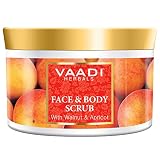 Vaadi Herbals Face And Body Scrub With Walnut And Apricot Herbal Cream Remove Dry Dead Skin Cells &