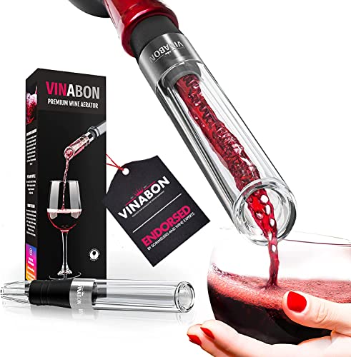 Vinabon Wine Aerator Pourer Spout - Premium Wine Aerating Pourer And Decanter Spout #TOP5