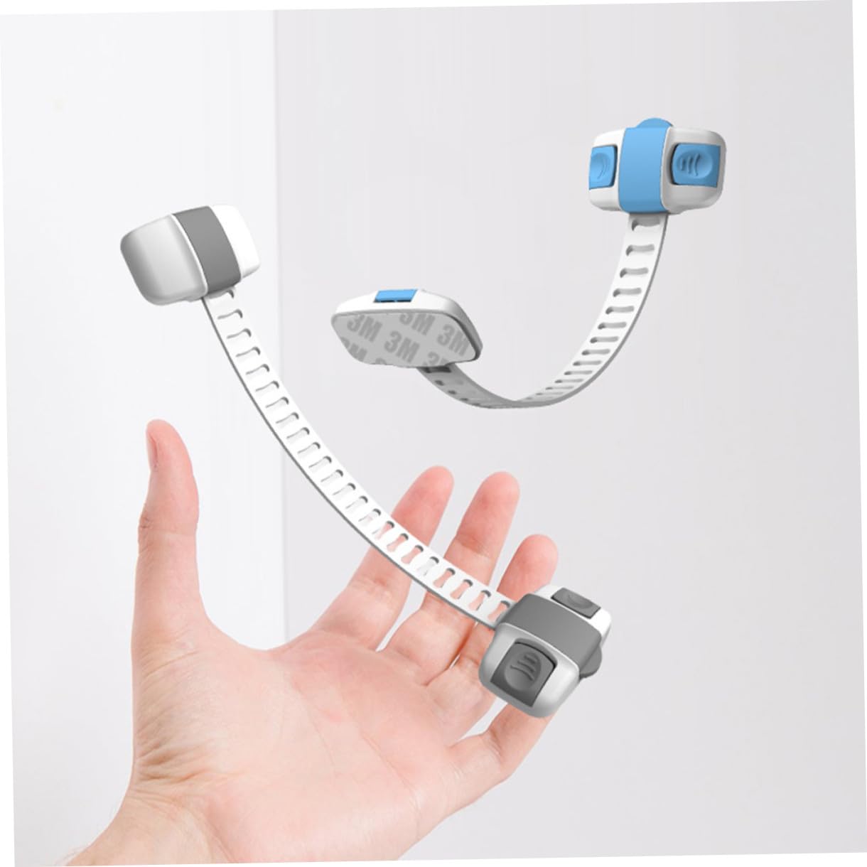 TOYANDONA Kind - Multifunktionale Schutz-kleiderschrankschlösser Für Babys Und Kleinkinder - -quetschschlösser Für Schränke (grau)