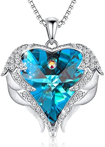 CDE Angel Wing Love Heart Necklaces for 