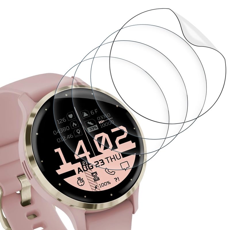 Wondoner für Weiches TPU Schutz Garmin Venu 3s Panzerglasfolie Screen Protector Garmin Venu 3s Schutzfolie [4 Stück][HD Displayschutzfolie][Ultra-klar][Anti-Kratzen]
