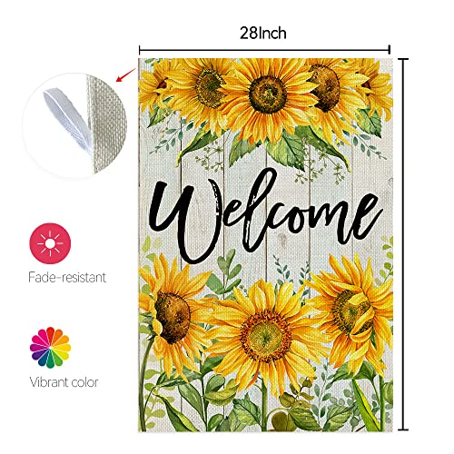 Crowned Beauty Summer Sunflower House Flag 28X40 Inch Double Sided Cf453-40 #TOP5