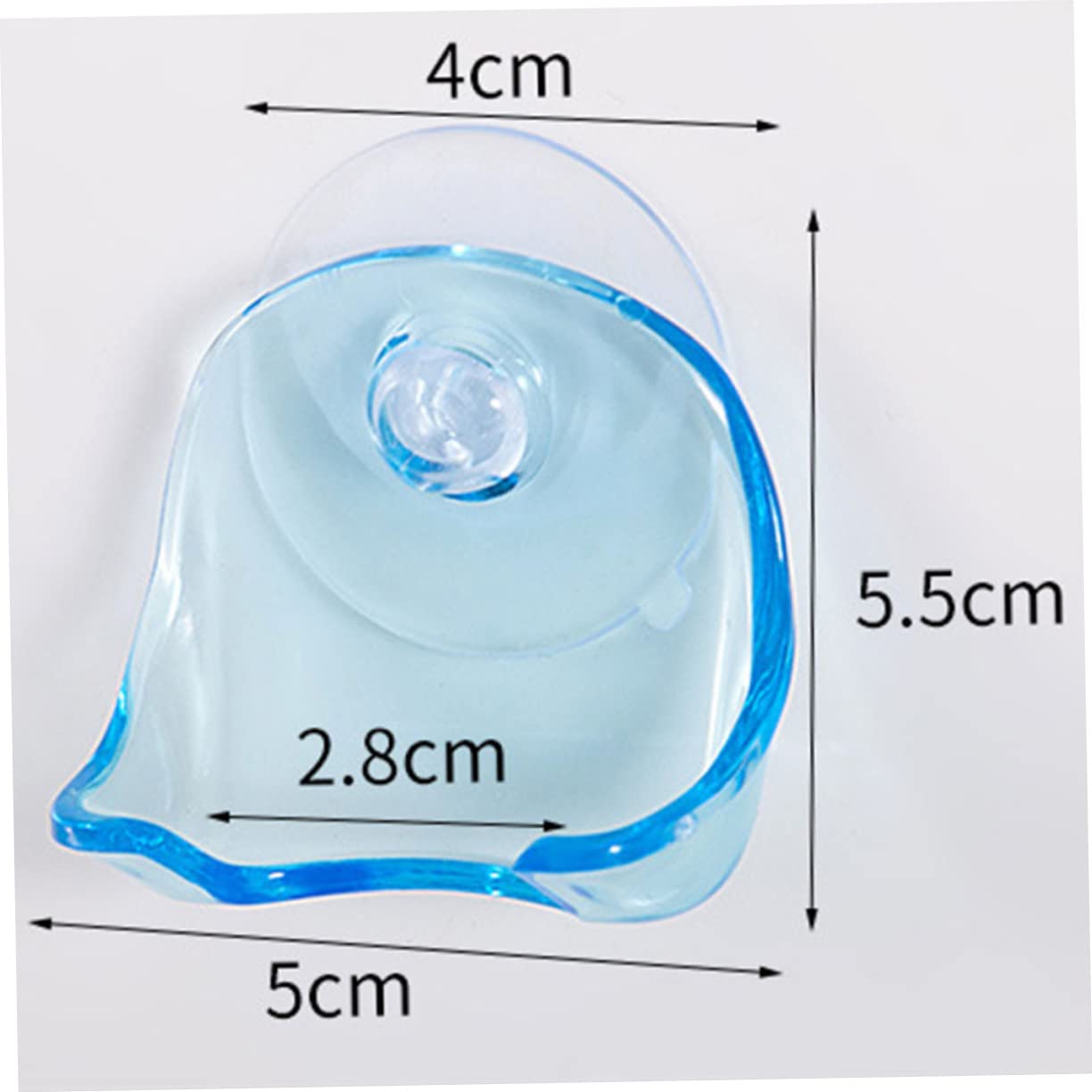 HOOTNEE Shaver Holder Suction Cup Razor Organizer Wall Mount for Shower Plastic Set of 2