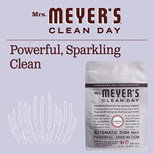 Mrs. Meyer's Automatic Dishwasher Pods, Lavender, 20 Count- Pack Of 6 #TOP2