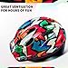 OutdoorMaster Toddler Kids Bike Helmet - Multi-Sport 2 Sizes Adjustable Safety Helmet for Children (Age 3-11), 14 Vents for Kids Skating Cycling Scooter - Graffiti,S