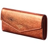 [VOICE] Align アライン Graffiti イタリア製 牛革 レディース 縦型カード収納 かぶせ型長財布 ギフト箱入り Orange