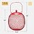 Veehoo Set of 2 Bird Feeder for Outdoors Hanging, Ball Metal Birdfeeder for Outside, Wild Finch Cardinal Chickadee Feeders for Peanut Black Oil Sunflower Seed, Red and Green