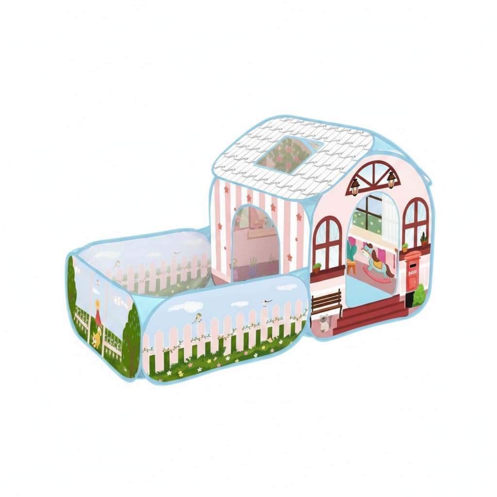 Casetta da Giardino per Bambini, Tenda -Up per Esterni, Casetta Pieghevole per Bambini