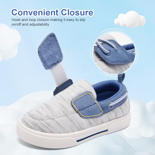 nerteo Toddler Boys & Kids Dress Boat Loafers School Shoes Girls Slip on Sneakers (Toddler/Little Kid)2