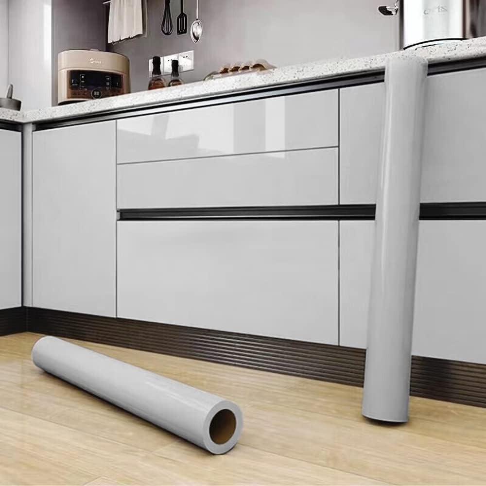 Gray Wallpaper 60 * 200CM Removable Marble Adhesive Wallpaper Pull and Stick Countertops Self Adhesive Cabinet Skirting Board