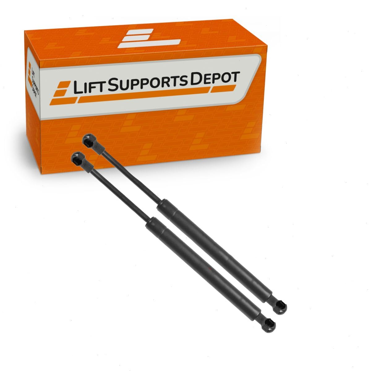 Qty (2) 10mm Steel Ball Socket End Lift Supports 24 Inch Extended x 40lbs Shocks Struts