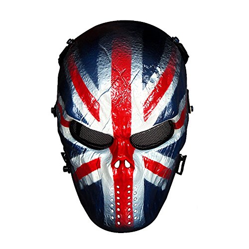 OutdoorMaster Airsoft Mask - Full Face Mask with Mesh Eye Protection (Knight)