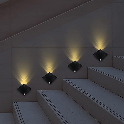 Miniatura 3 de Luz de pared con sensor LED, lámpara de pared LED recargable inalámbrica con detector de movimiento, luces de gabinete, lámparas de noche para