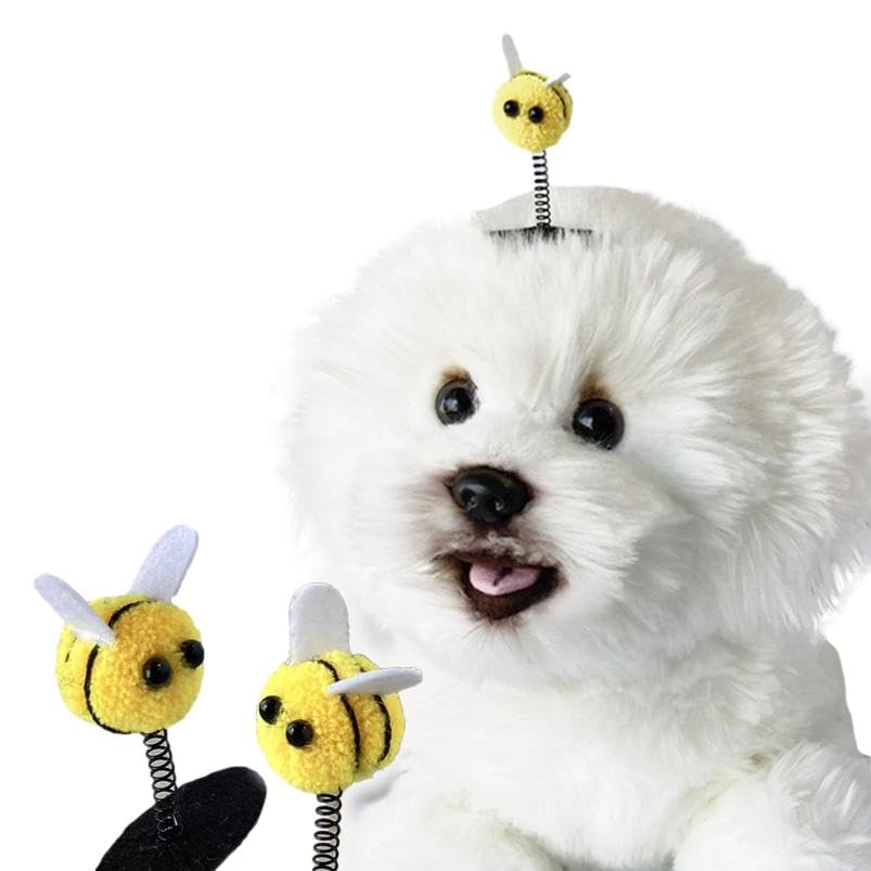 Amazon | [オメカシペット] 犬 蜂 ヘアピン 花 犬服 飾り 全犬種 頭 