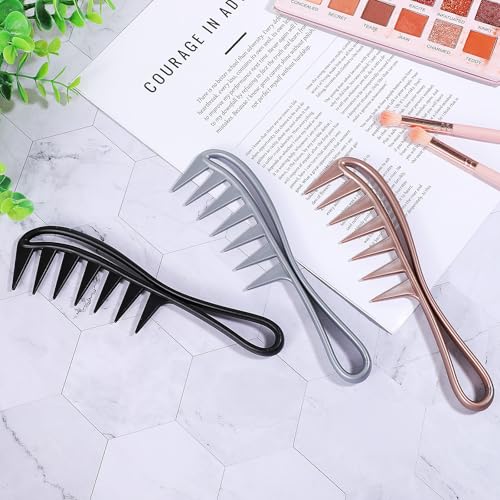 3 Peines de Dientes Anchos para Cabello Rizado miniatura 5