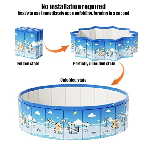 Piscine pliable extérieure avec tuyau de vidange pour jardin - 5