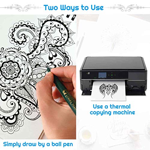 Cridoz TTP-03 Tattoo Transfer Paper, Cridoz 35 Sheets Stencil Transfer Paper thumb #2