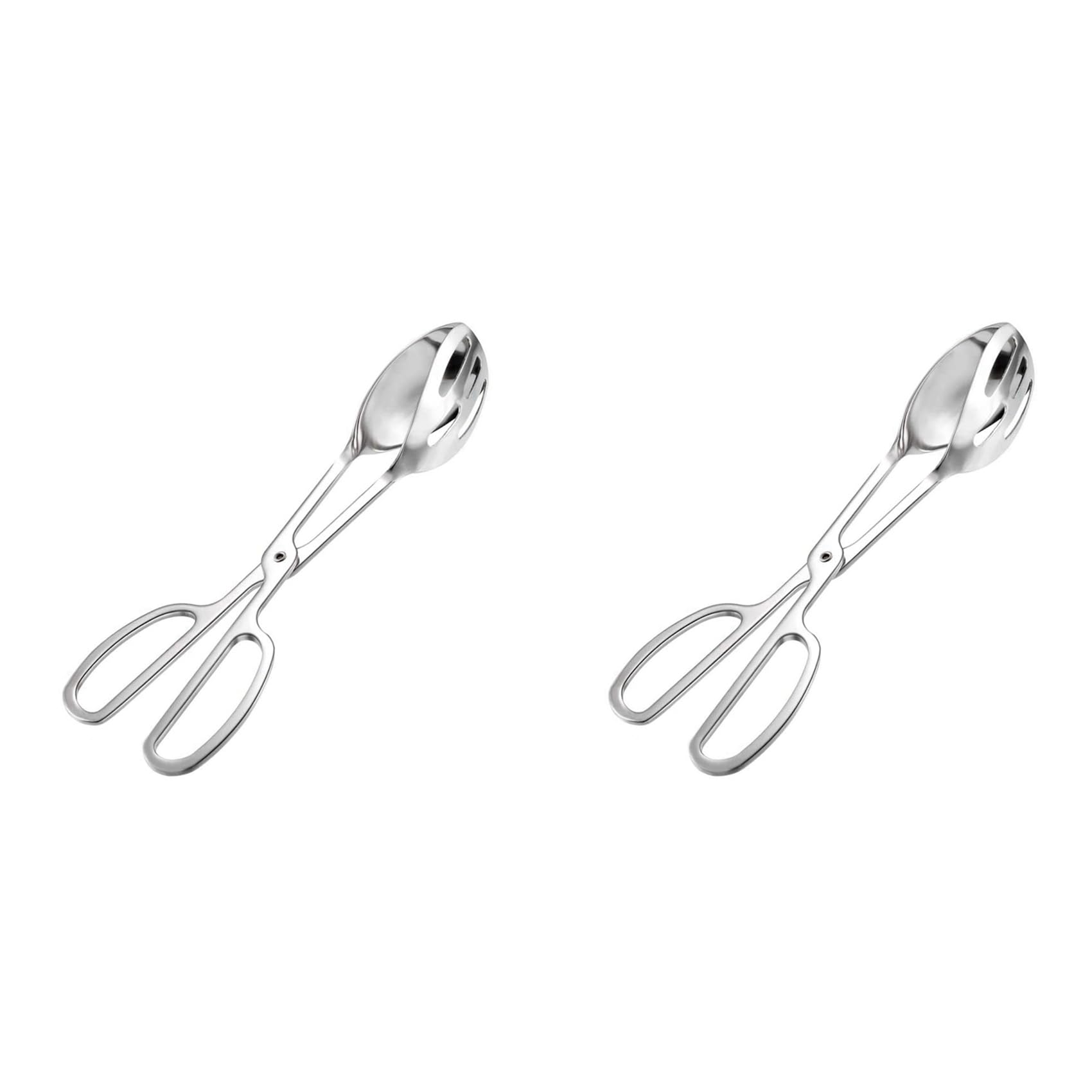 Hndhbfgrt 2X Stainless Steel Food Tongs Multi-Purpose Bread Tongs Food Tongs Steak Tongs Barbecue Tongs Salad Tongs Kitchen Tools