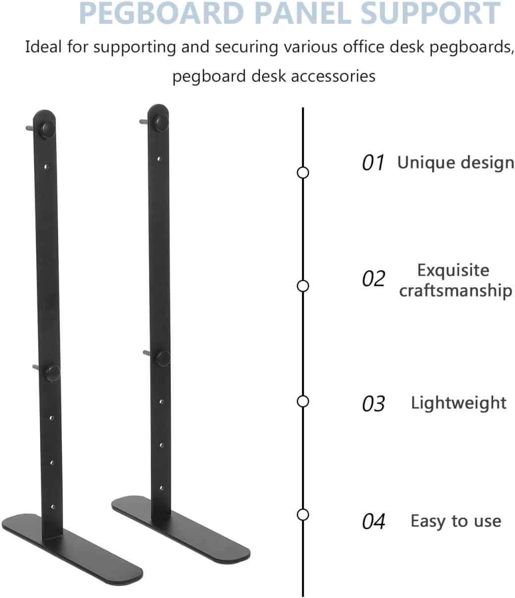 DOITOOL Adjustable Pegboard Desk Mount Stand 13.77X6.29X0.78In Table Top Display Bracket for Office Pegboard Accessories Sturdy Support Easy Installation