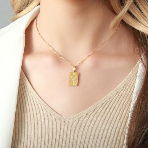 Image of SALTY Anti Tarnish Pendant Necklace for Women | Stylish Locket Neck Chain | Fashion Jewellery Accessories for Girls Boys | Minimal Jewelry | Ideal for Gifting - Scorpio | Gift for Diwali, Christmas, Marriage, Birthday