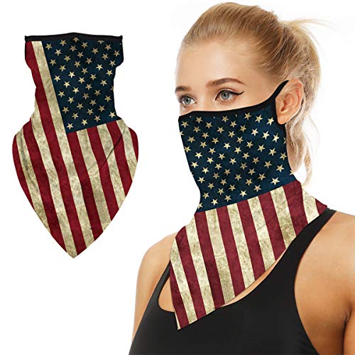 Bandanas for Women Men, Washable Cloth Neck Gaiters Cool Face Scarf Rave Covers,166A-4