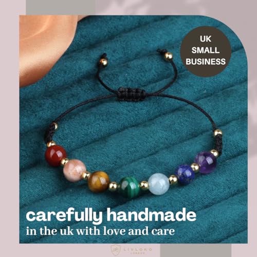 Chakra Bracelets for Women Crystal Bracelet Anxiety Bracelet Crystals Ankle Bracelet Beaded Bracelet Gemstone Bracelet Spiritual Gifts Crystal Gifts Positive Gifts for women jewellery for women - Image 6