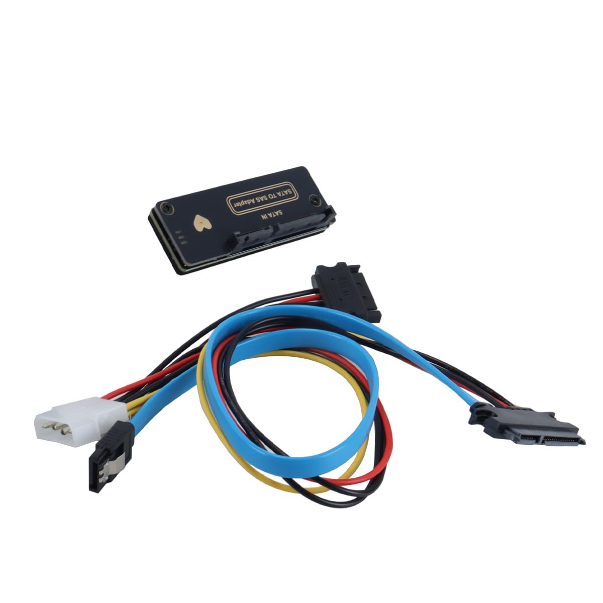 Adattatore SAS a SATA 29 pin SFF-8482 a RAID 7+15 22 pin con chipset e connettore di alimentazione