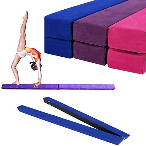 Gototop - Poutre du0092équilibre de gymnastique pliable de 220u00a0cm pour salle du0092entraînement, salle de sport, bleu