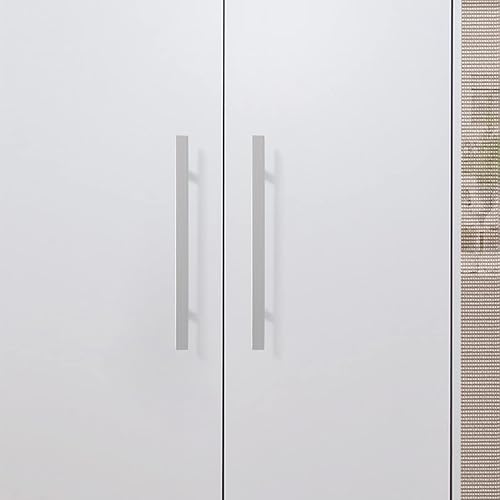 Miniatura 7 de Probrico Paquete de 10 manijas para gabinete, níquel satinado de 5 pulgadas (5.039 in), barra cuadrada en T, manijas de gabinete de cocina,