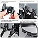 Tallew 2 Pcs Towing Clip on Mirror Universal Extension Mirror Kit Black Bar Adjustable 360 Degree Rotation Tow Mirror for Trailer RV Rearview Mirror Car Accessories for Truck Hitch Towing