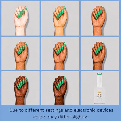 Image of Bolt Bee Fresh Mint Color Gel Nail Polish Soak Off UV Gel DIY at Home 15ML Manicure Salon Nail Art