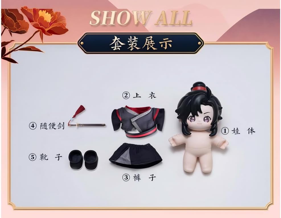THE UNTAMED Mo Dao Zu Shi Figure Decorations,“Jotos”Doll,Animation Peripheral Products (Wei Wuxian)
