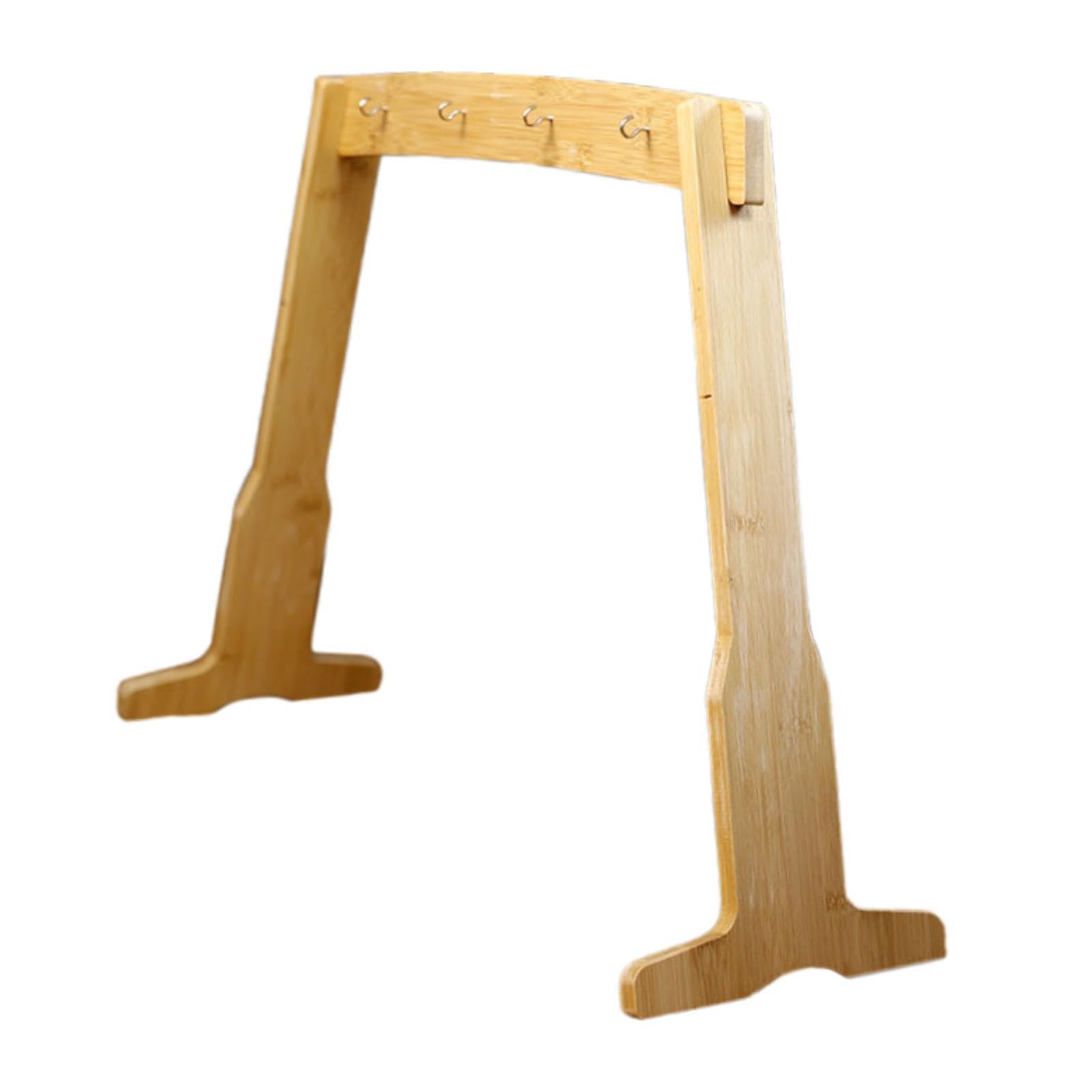 Colcolo Holz-Klangspiel-Ständer, Gong-Ziel-Ständer, professioneller multifunktionaler Windspiel-Holzständer für Teestube, Schlafzimmer, Tisch-Yoga