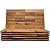 Interlocking Deck Tiles 24 x 12 Long Boards - Snap Together Wood Flooring 6 Pack | Acacia Hardwood Outdoor Flooring for Patio | Floor Decking Tile, Waterproof Balcony Flooring, Wooden Parquet Flooring