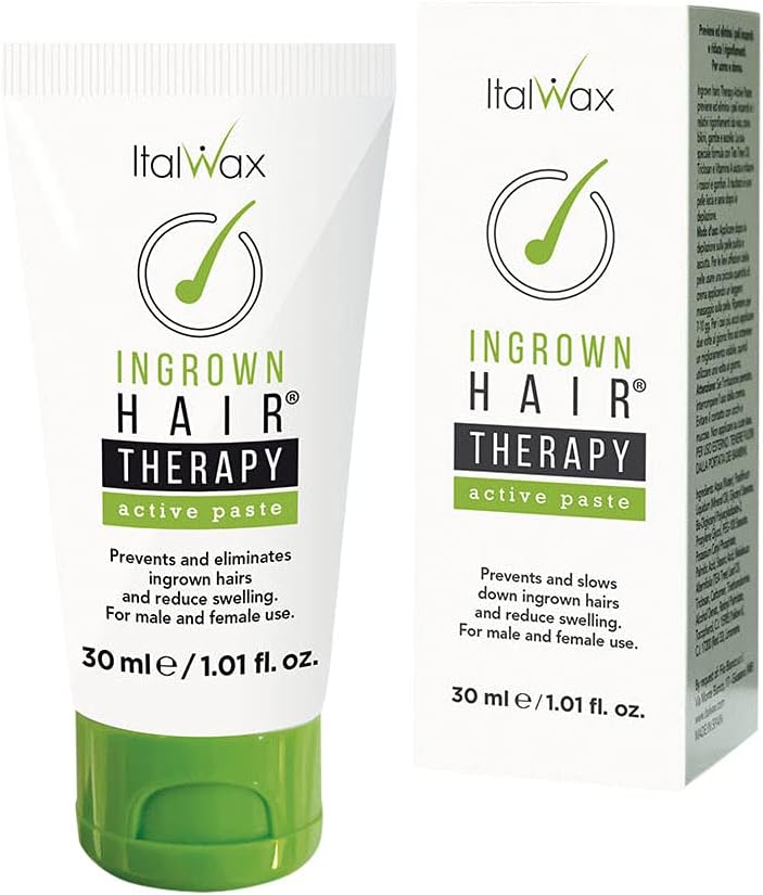 Italwax Ingegroeide Haar Therapie Actieve Pasta 30ml – Tea Tree olie – Voorkomt en verwijdert ingegroeide haren – Ideaal voor gevoelige gezichtsgebieden
